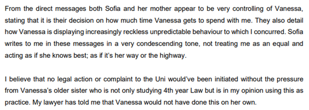 Defendant response to Vanessa Sy's false university incident report part 6