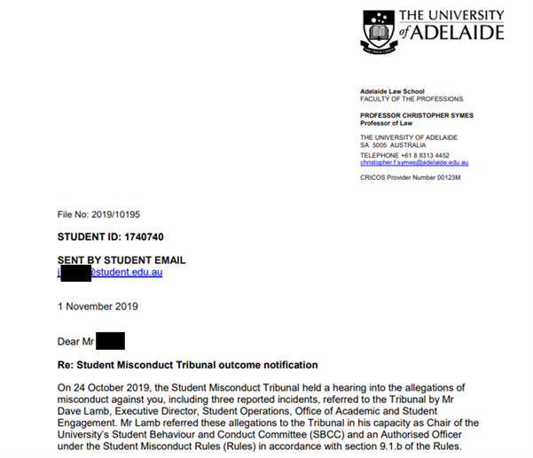 University of Adelaide resolves Vanessa Sy's fraudulent claims part 4