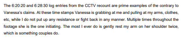 Vanessa Sy CCTV summary by defendant